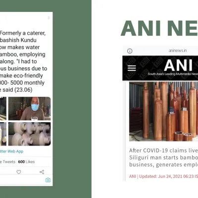 After COVID-19 claims livelihood, Siliguri man starts bamboo bottle business, generates employment